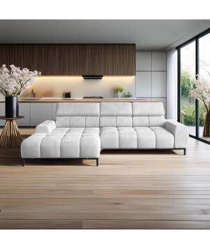 Narożnik PLAZA Mini Lewostronny w tkaninie Solar 80 WERSAL