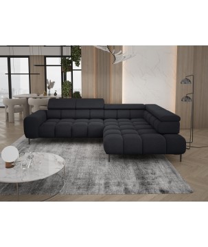 Narożnik PLAZA L Prawostronny w tkaninie Promocyjnej APHRODITE 23 WERSAL