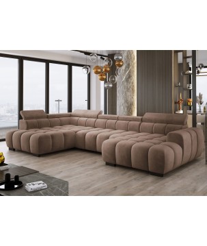 Narożnik BULL XL Lewostronny z elektryczną funkcją regulacji tkanina Salvador 03 WERSAL