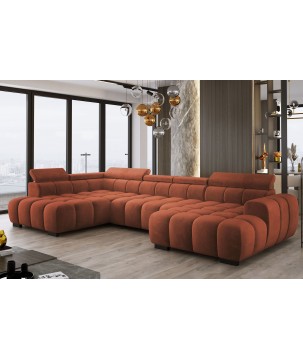 Narożnik BULL XL Lewostronny z elektryczną funkcją regulacji tkanina Salvador 07 WERSAL