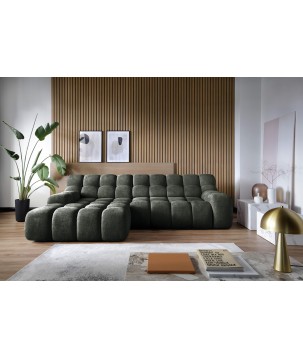 Narożnik CAMPILE L wolnostojący Lewostronny z Elektryczną Regulacją tkanina Eden 12 WERSAL