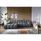 Narożnik CAMPILE L wolnostojący Lewostronny z Elektryczną Regulacją tkanina Eden 20 WERSAL