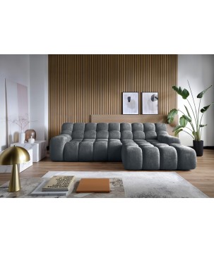 Narożnik CAMPILE L wolnostojący Prawostronny z Elektryczną Regulacją tkanina Eden 20 WERSAL