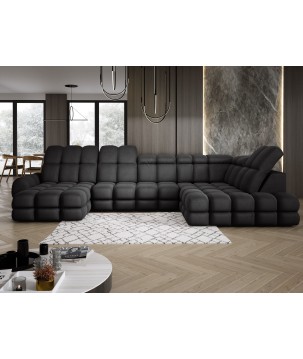 Narożnik TOLLO XL Prawostronny Elektryczna regulacja Tkanina SOLAR 99 WERSAL