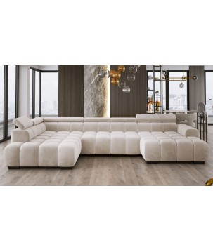 Narożnik BULL XL Lewostronny z elektryczną funkcją regulacji tkanina Salvador 01 WERSAL