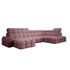 Narożnik TOLLO XL z elektryczną regulacją siedziska Prawostronny w tkaninie promocyjnej BUBBLE 09 WERSAL