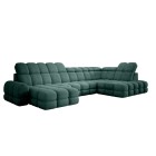 Narożnik TOLLO XL z elektryczną regulacją siedziska Prawostronny w tkaninie promocyjnej BUBBLE 12 WERSAL