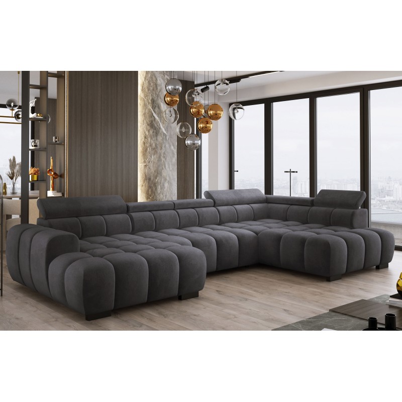 Narożnik BULL XL Prawostronny z elektryczną funkcją regulacji tkanina Salvador 15 WERSAL