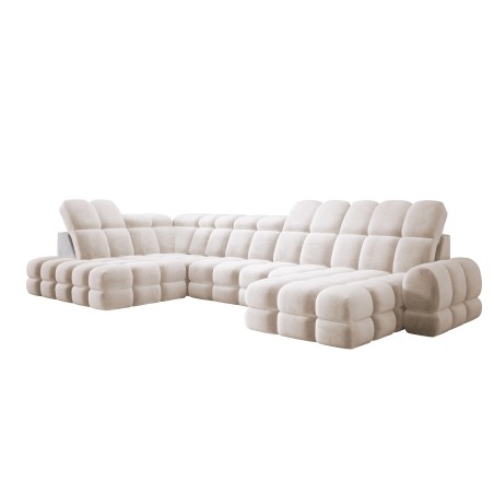 Narożnik TOLLO XL Lewostronny Elektryczna regulacja Tkanina SALVADOR 01 WERSAL