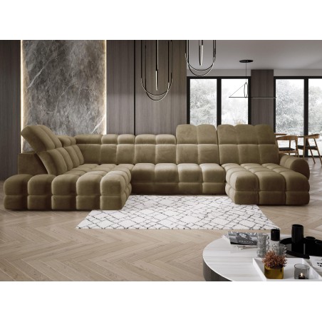 Narożnik TOLLO XL Lewostronny Elektryczna regulacja Tkanina SALVADOR 10 WERSAL