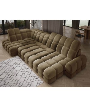 Narożnik TOLLO XL Lewostronny Elektryczna regulacja Tkanina SALVADOR 10 WERSAL