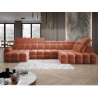 Narożnik TOLLO XL Prawostronny Elektryczna regulacja Tkanina SALVADOR 07 WERSAL