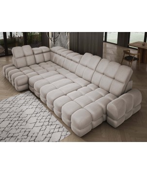 Narożnik TOLLO XL Lewostronny Elektryczna regulacja Tkanina SOLAR 16 WERSAL