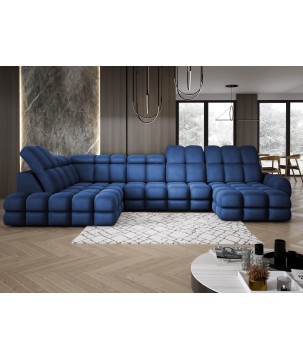 Narożnik TOLLO XL Lewostronny Elektryczna regulacja Tkanina SOLAR 79 WERSAL