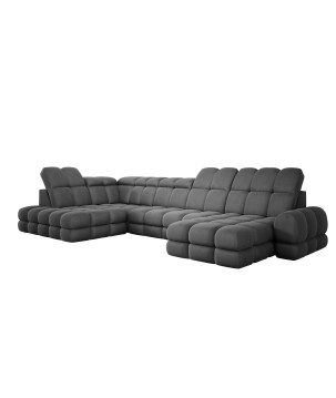 Narożnik TOLLO XL Lewostronny Elektryczna regulacja Tkanina SOLAR 96 WERSAL