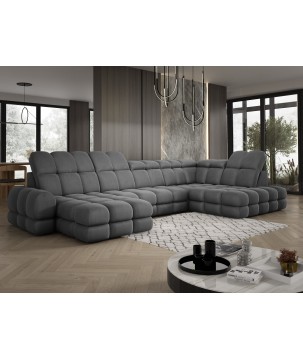 Narożnik TOLLO XL Prawostronny Elektryczna regulacja Tkanina SOLAR 96 WERSAL