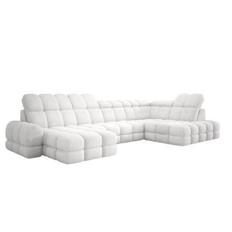 Narożnik TOLLO XL z elektryczną regulacją siedziska Prawostronny w tkaninie promocyjnej BUBBLE 01 WERSAL