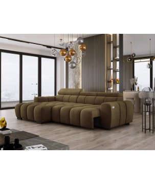 Narożnik OMBO S MINI Lewostronny z Elektryczną Regulacją SALVADOR 10