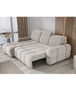 Narożnik MATEO S Wolnostojący Lewostronny Tkanina Memphis 01 kolor Beżowy WERSAL