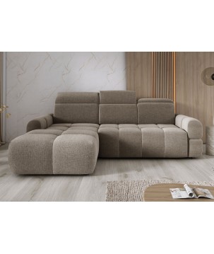 Narożnik MATEO S Wolnostojący Lewostronny Tkanina Memphis 05 kolor Kamelowy WERSAL