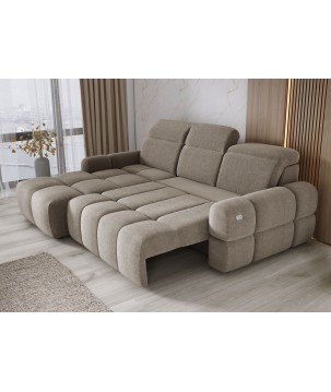 Narożnik MATEO S Wolnostojący Lewostronny Tkanina Memphis 05 kolor Kamelowy WERSAL