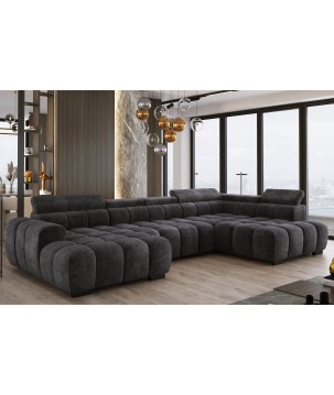 Narożnik BULL XL Prawostronny z elektryczną funkcją regulacji tkanina Eden 21 WERSAL