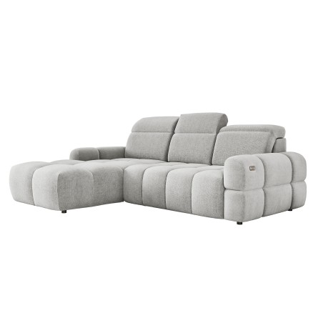 Narożnik MATEO S Wolnostojący Lewostronny Tkanina Memphis 16 kolor Złamana biel WERSAL