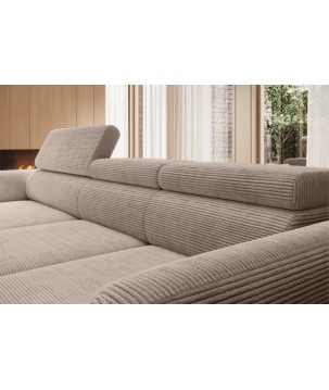 Narożnik ALISSON S/MINI Prawostronny wolnostojąca w tkaninie POSO 02 WERSAL