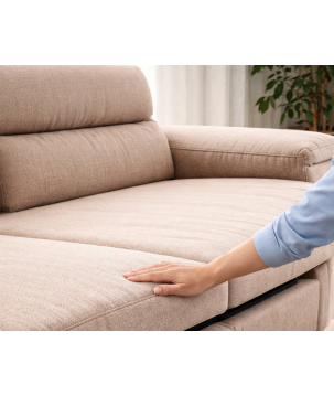 Narożnik ALISSON S/MINI Prawostronny wolnostojąca w tkaninie POSO 02 WERSAL