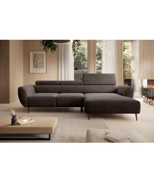 Narożnik ALISSON S/MINI Prawostronny wolnostojąca w tkaninie POSO 04 WERSAL