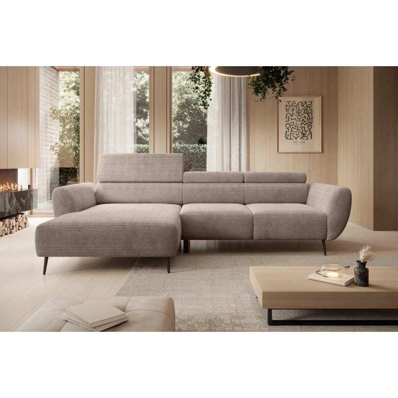 Narożnik ALISSON S/MINI Lewostronny wolnostojący w tkaninie POSO 02 WERSAL