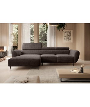 Narożnik ALISSON S/MINI Lewostronny wolnostojący w tkaninie POSO 04 WERSAL