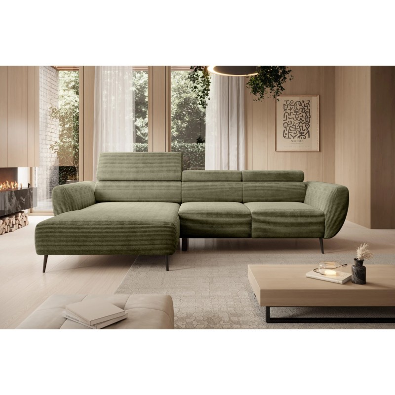 Narożnik ALISSON S/MINI Lewostronny wolnostojący w tkaninie POSO 135 WERSAL