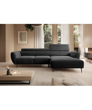 Narożnik ALISSON S/MINI Prawostronny wolnostojący w tkaninie POSO 110 WERSAL