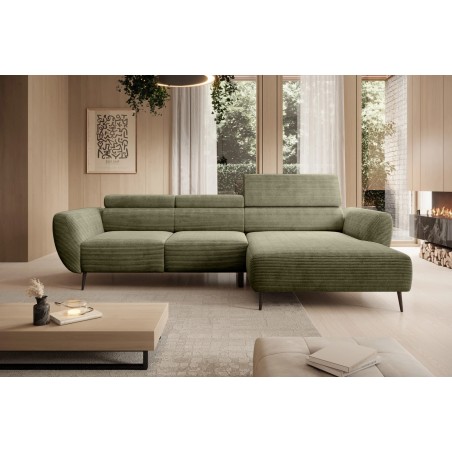 Narożnik ALISSON S/MINI Prawostronny wolnostojąca w tkaninie POSO 135 WERSAL