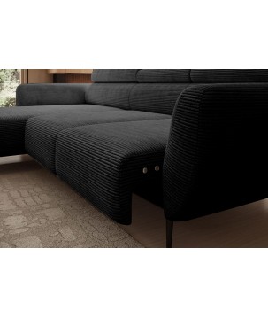 Narożnik ALISSON S/MINI Lewostronny z elektrycznym wysuwem w tkaninie POSO 34 WERSAL