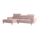 Narożnik ALISSON S/MINI Lewostronny z elektrycznym wysuwem w tkaninie POSO 60 WERSAL