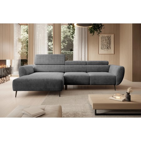 Narożnik ALISSON S/MINI Lewostronny z elektrycznym wysuwem w tkaninie POSO 145 WERSAL