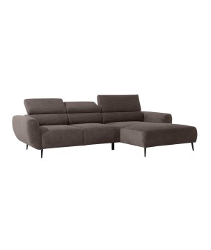 Narożnik ALISSON S/MINI Prawostronny z elektrycznym wysuwem w tkaninie POSO 04 WERSAL