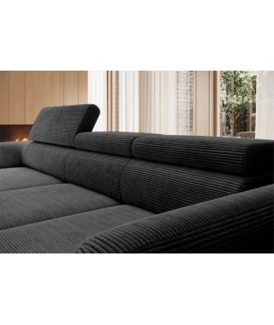 Narożnik ALISSON S/MINI Prawostronny z elektrycznym wysuwem w tkaninie POSO 34 WERSAL