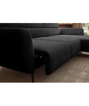 Narożnik ALISSON S/MINI Prawostronny z elektrycznym wysuwem w tkaninie POSO 34 WERSAL