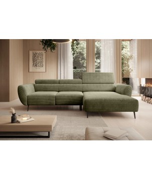 Narożnik ALISSON S/MINI Prawostronny z elektrycznym wysuwem w tkaninie POSO 135 WERSAL