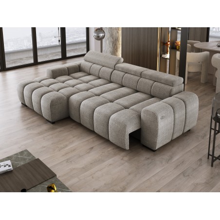 Narożnik BULL S - OMBO MINI Lewostronny z Elektryczną Regulacją EDEN 07