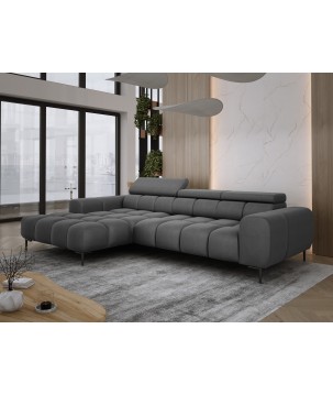 Narożnik PLAZA MINI Lewostronny w tkaninie Promocyjnej SOLAR 96 WERSAL