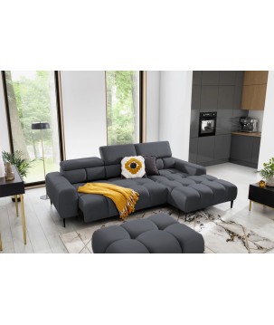 Narożnik PLAZA Mini Prawostronny w tkaninie Solar 96 WERSAL