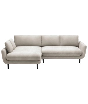 Narożnik SOLANO Lewostronny z funkcją spania, pojemnikiem i z poduszkami, Element 17 Beżowy WERSAL