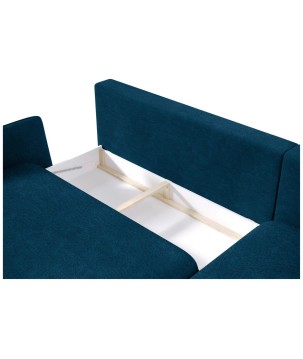 Narożnik SOLANO Prawostronny z funkcją spania, pojemnikiem i z poduszkami, Element 13 Ciemno Niebieski WERSAL