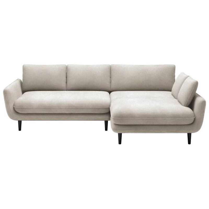 Narożnik SOLANO Prawostronny z funkcją spania, pojemnikiem i z poduszkami, Element 17 Beżowy WERSAL