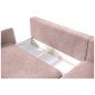 Narożnik SOLANO Prawostronny z funkcją spania, pojemnikiem i z poduszkami, Element 18 Różowy WERSAL
