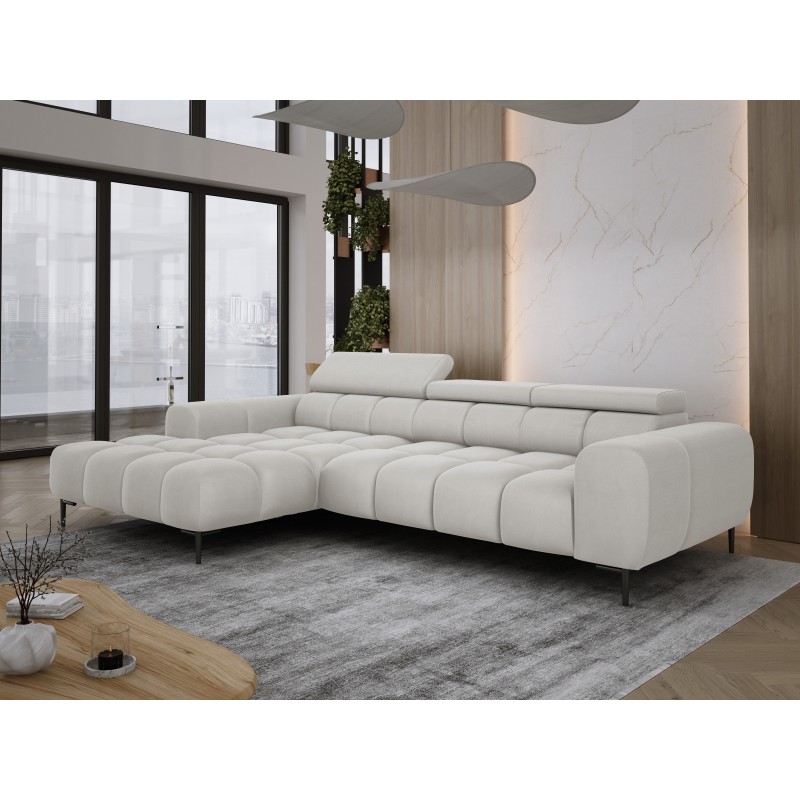 Narożnik PLAZA MINI Lewostronny w tkaninie SOLAR 03 WERSAL